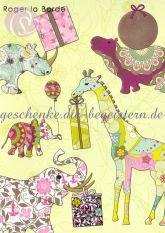 Klappkarte Gifted Patterned Animals