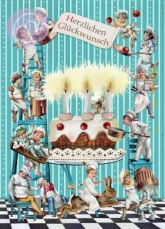 Postkarte Cake Chefs