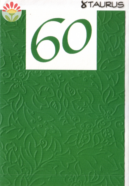 Klappkarte 60. Geburtstag