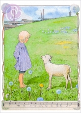 Postkarte Lamm