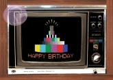 Wackelkarte Tele-Birthday