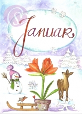 01/ Postkarte Januar