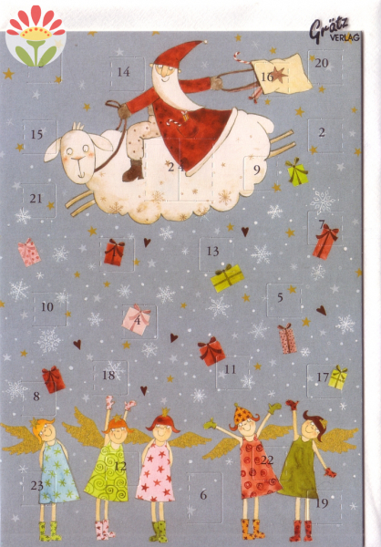Klappkarte Adventskalender Himmelsreiter