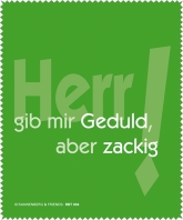 Brillenputztuch Herr gib mir Geduld