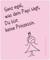 Brillenputztuch Du bist keine Prinzessin