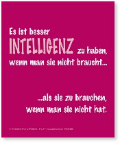 Brillenputztuch Intelligenz