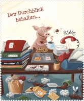 Brillenputztuch Büro-Chaos