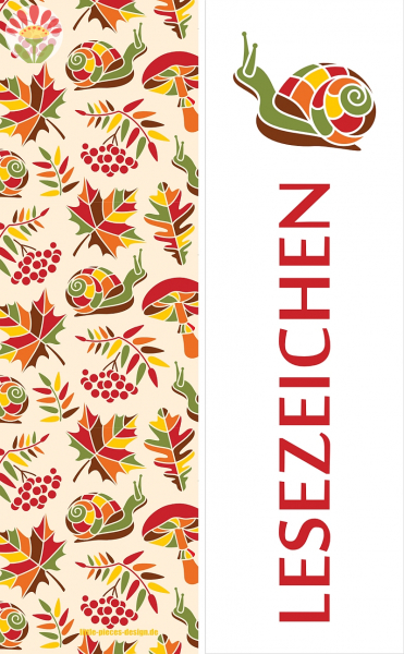 Lesezeichen Herbst-Patchwork, sortiert