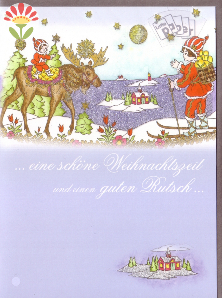 Klappkarte Weihnachten in Lappland, Elch