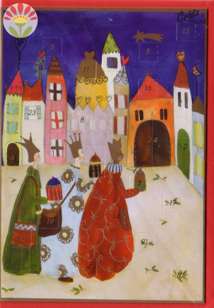 Klappkarte Adventskalender Bethlehem