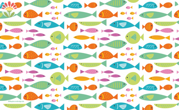 Frühstücksbrettchen Bunte Fische