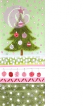 Geschenkkarte Weihnachtsbaum, Kugeln