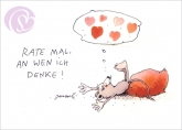 Postkarte Rate mal, wer dan Dich denkt