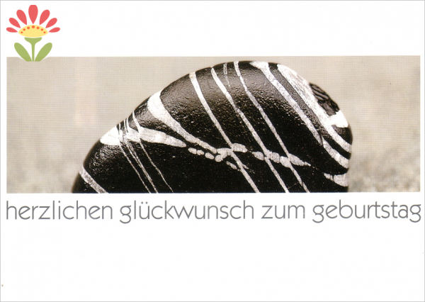 Postkarte Geburtstag, Stein