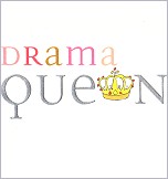 Klappkarte Drama Queen