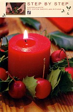 Step by Step - Kerze & Kranz mit Ilexblättern