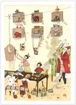 Postkarte Puppenschneiderei (R*)