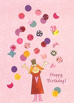 Klappkarte Happy Birthday, Konfetti