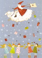 Postkarte Geschenkeregen