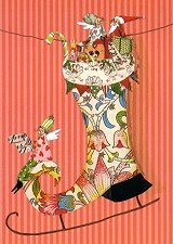 Postkarte Schlittschuh (R*)