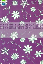 Klappkarte Geburtstag, Blumen violett