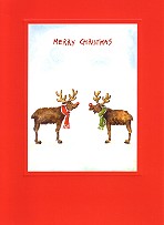 Klappkarte Merry Christmas, Rudolph