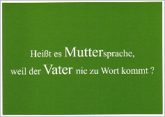 Postkarte Muttersprache