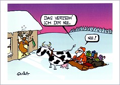 Postkarte Das verzeih ich Dir nie