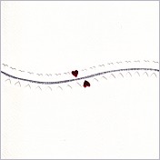 Klappkarte Herzkette