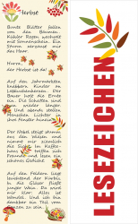 Lesezeichen Herbst-Patchwork, sortiert