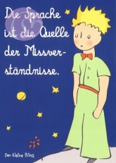 Postkarte Der kleine Prinz, Sprache