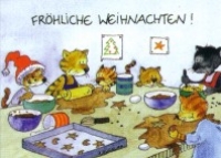 Weihnachtskarte Weihnachtsbäckerei