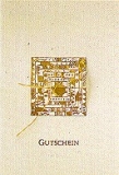 Weihnachtskarte Gold Natur - Gutschein