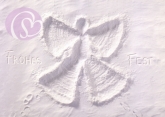 Postkarte Schnee-Engel