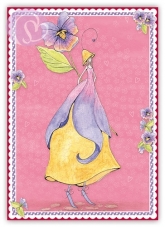 Postkarte Stiefmütterchen