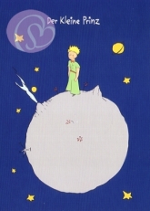Postkarte Der kleine Prinz, Planet