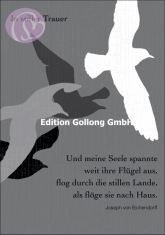 Klappkarte In stiller Trauer, Vögel