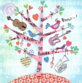 Postkarte Happiness Tree