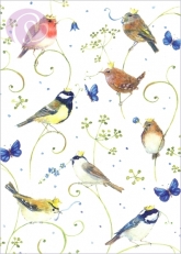 Postkarte Vogel mit Krone