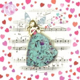 Postkarte Musical Heart