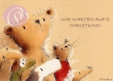 Postkarte Wir warten aufs Christkind!