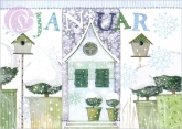01/ Postkarte Januar, Haus