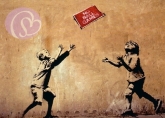 Postkarte No ball games (Banksy)