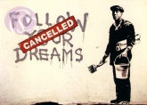 Postkarte Dreams (Banksy)