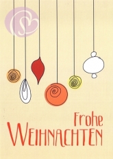 Postkarte Schmucke Kugeln