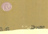Postkarte Reise durch den Schnee