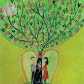 Postkarte Under the Tree of Love