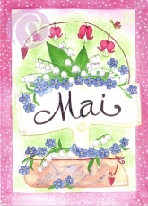 05/ Postkarte Mai, Blumen