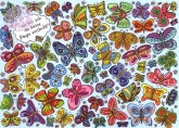 Postkarte, Rästelkarte Schmetterlinge