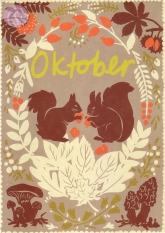 10/ Postkarte Oktober, Folklore